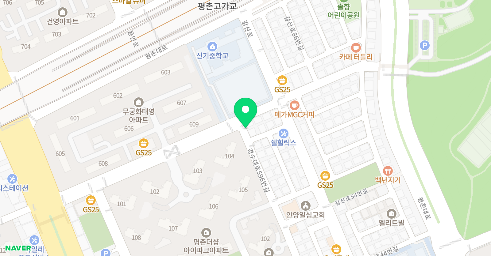 매쓰탑 수학교습소 위치
