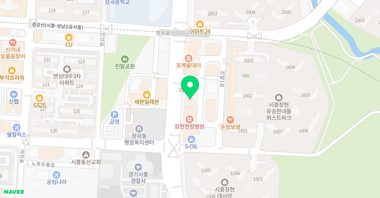 황은주 수학학원 위치