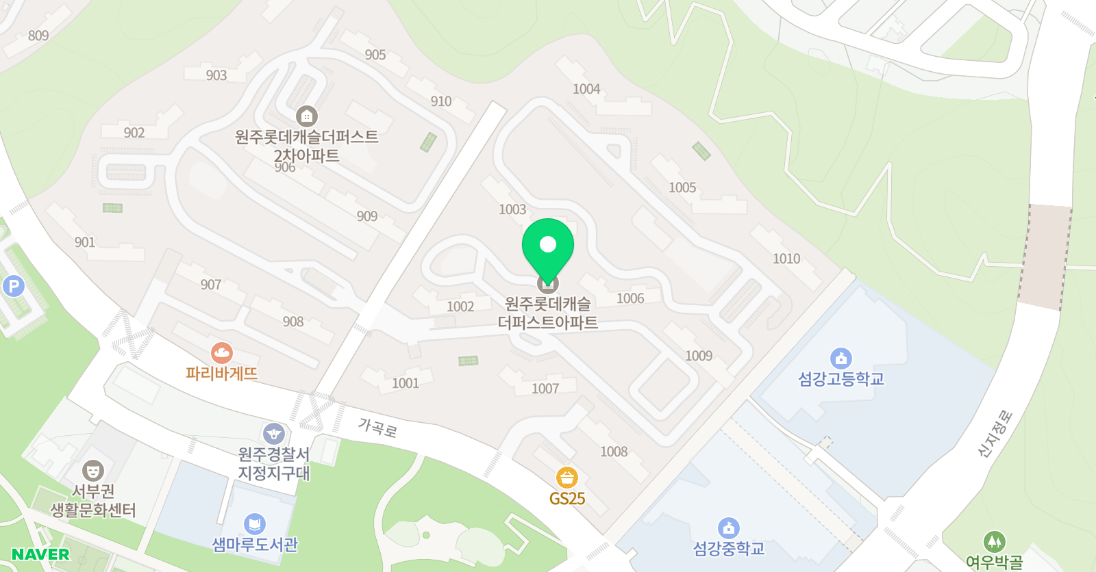 윤선생 우리집앞영어교실 원주롯데캐슬점 위치