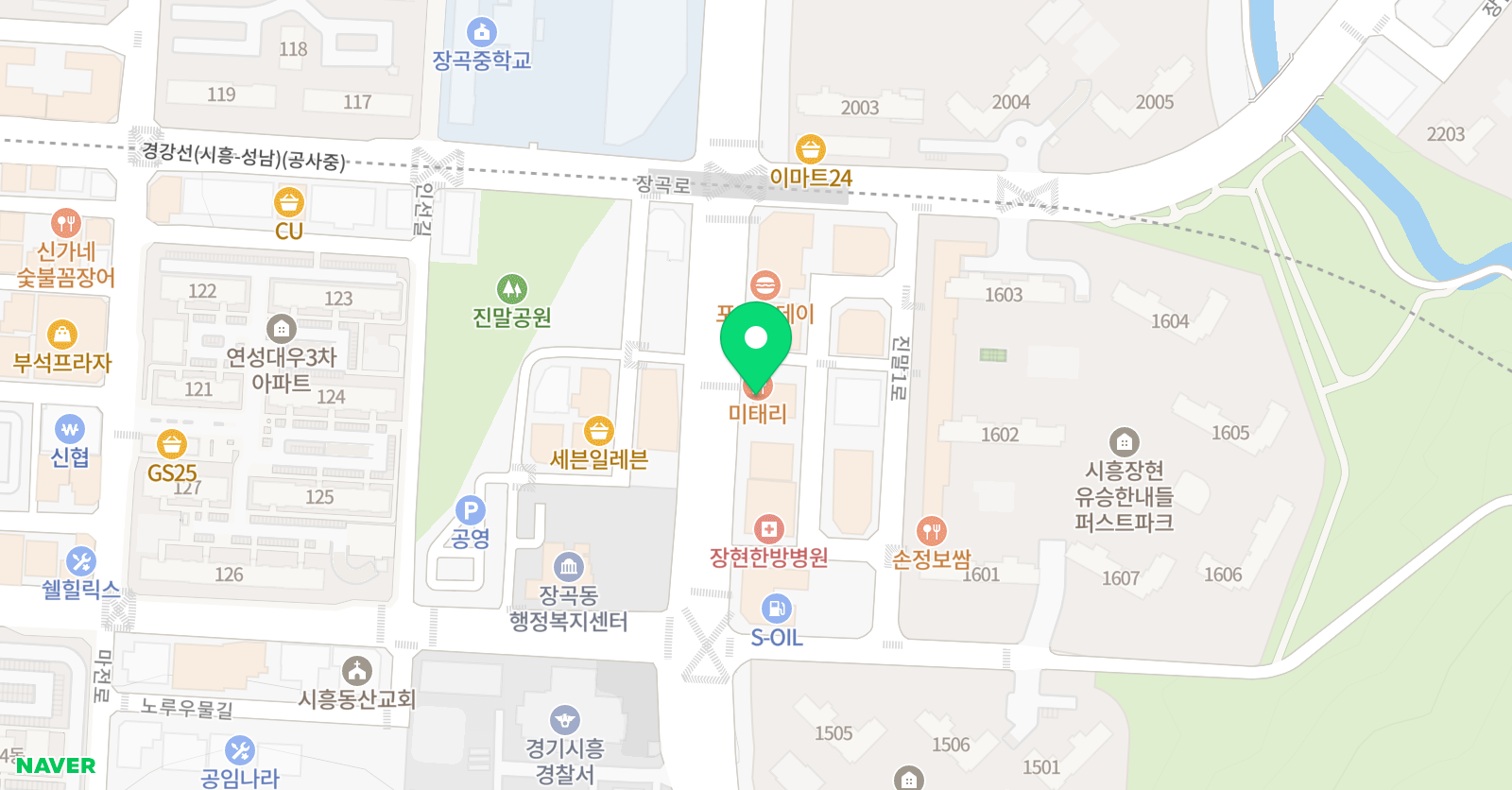 장현 백호 태권도장 위치
