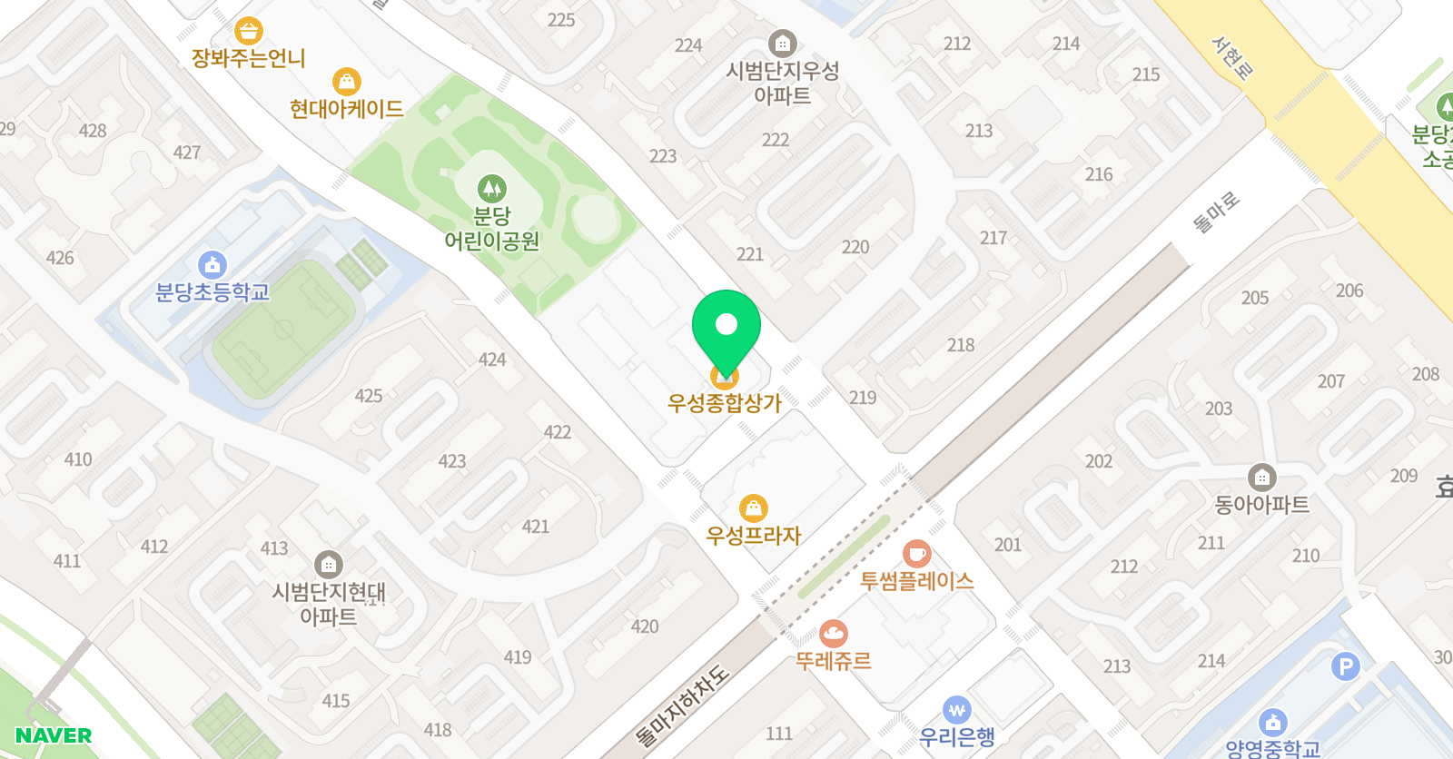 온누리 수학학원 위치