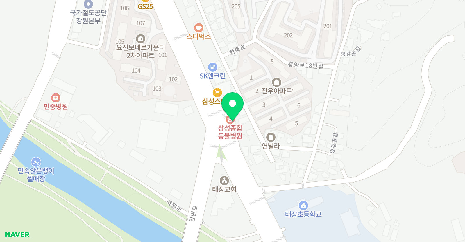 늘품EM 학원 위치