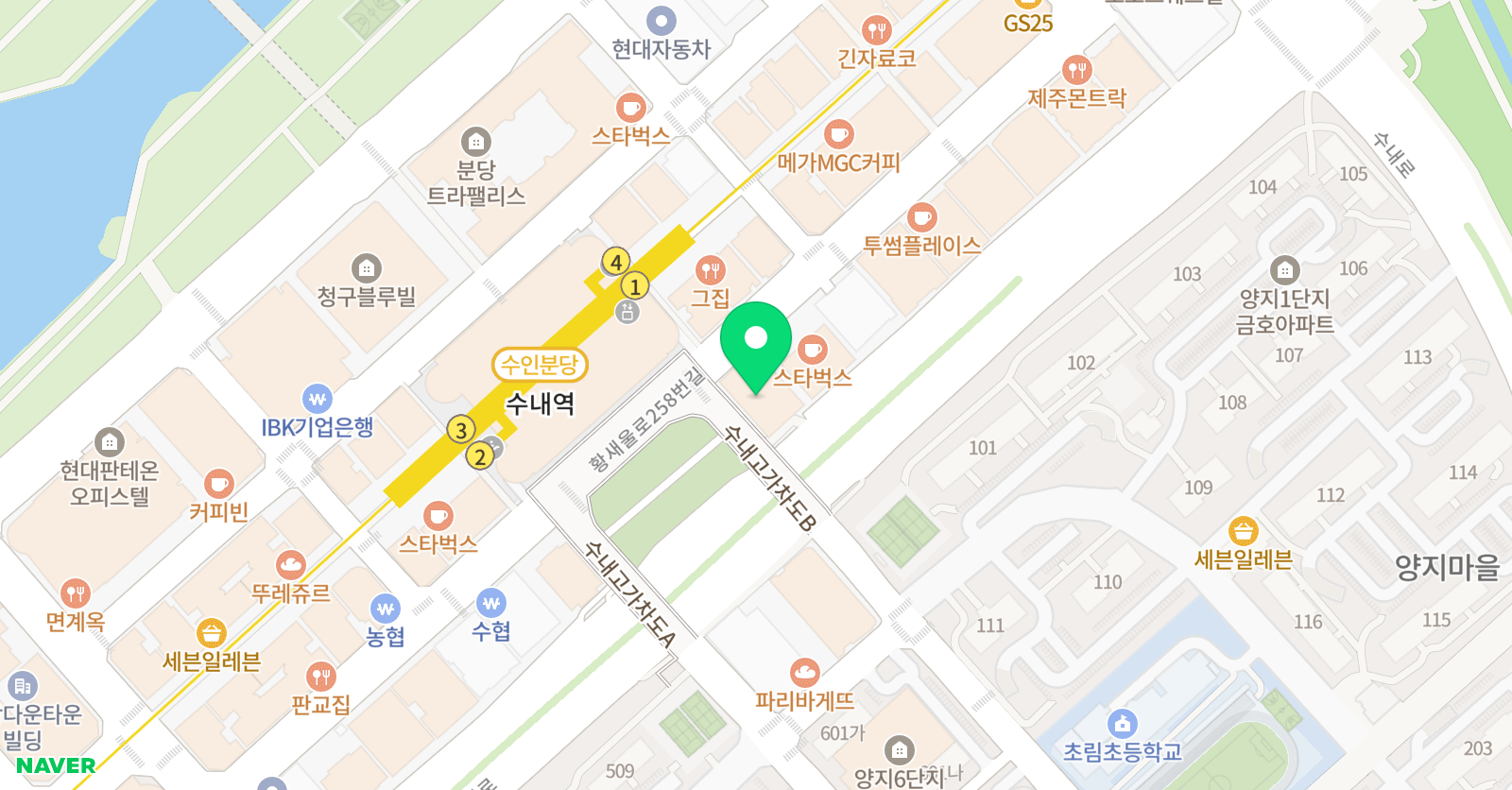 찐 국어학원 위치