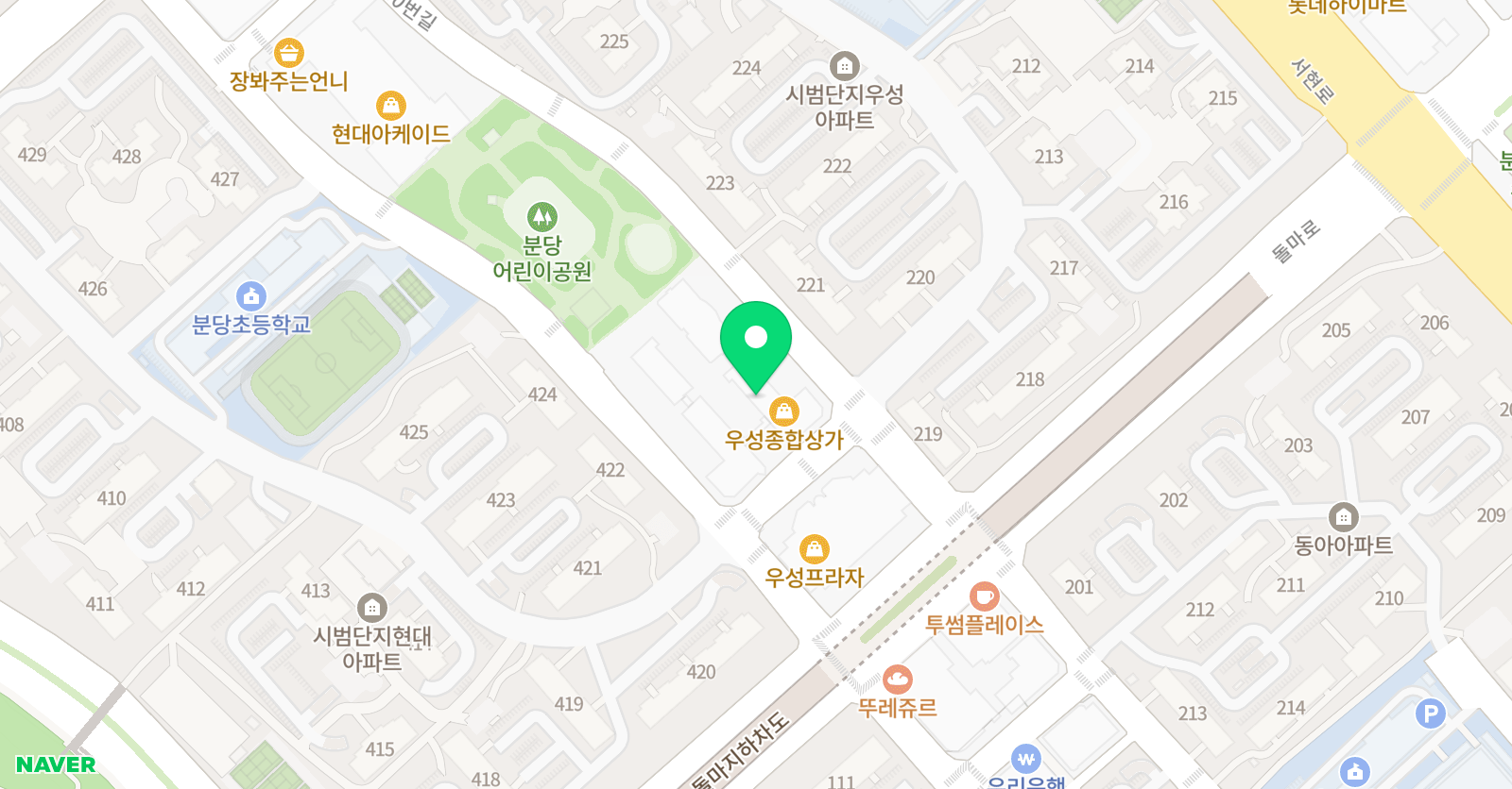 토론하는아이들 분당서현GLE센터 위치
