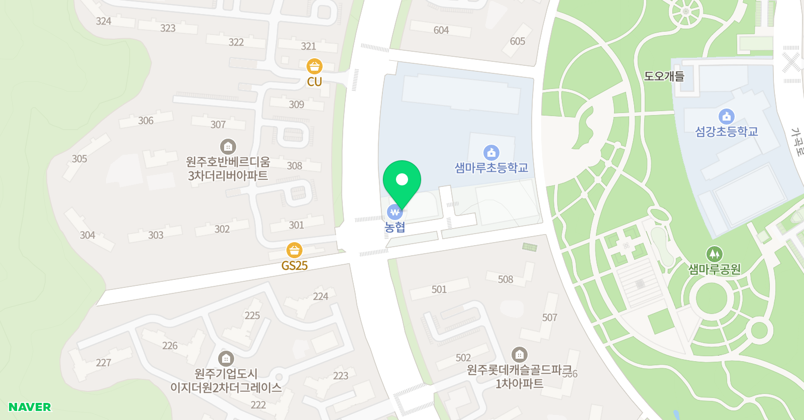 외대어학원 원주기업도시점 위치