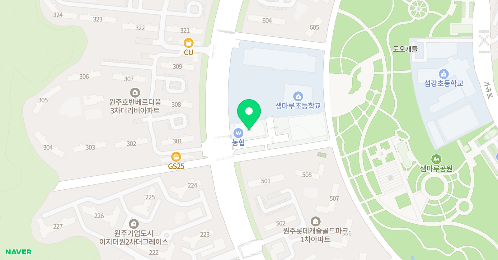 뮤엠영어 뮤엠폴리오 샘마루점 위치