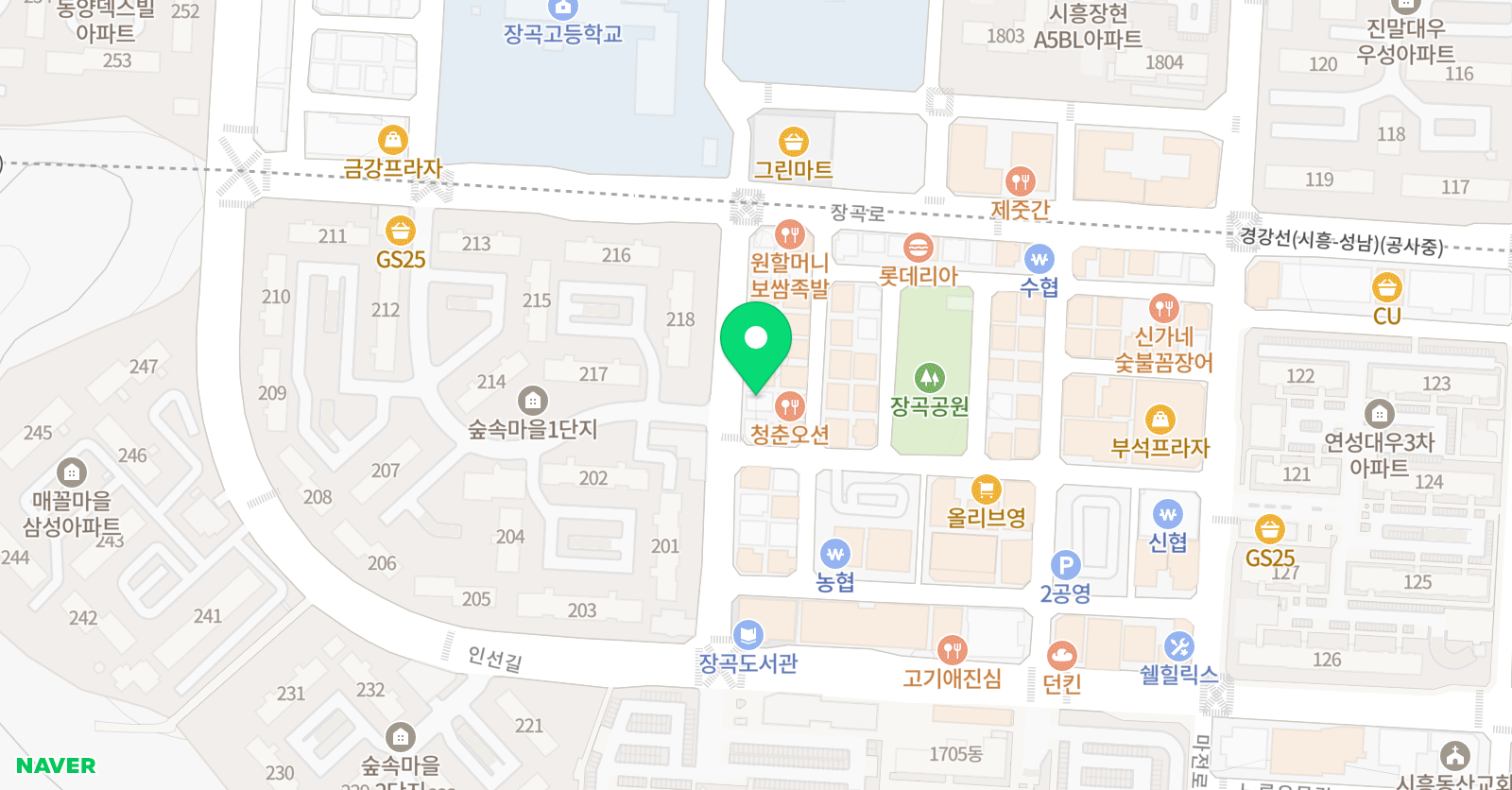 3030 영어 장곡러닝센터 위치