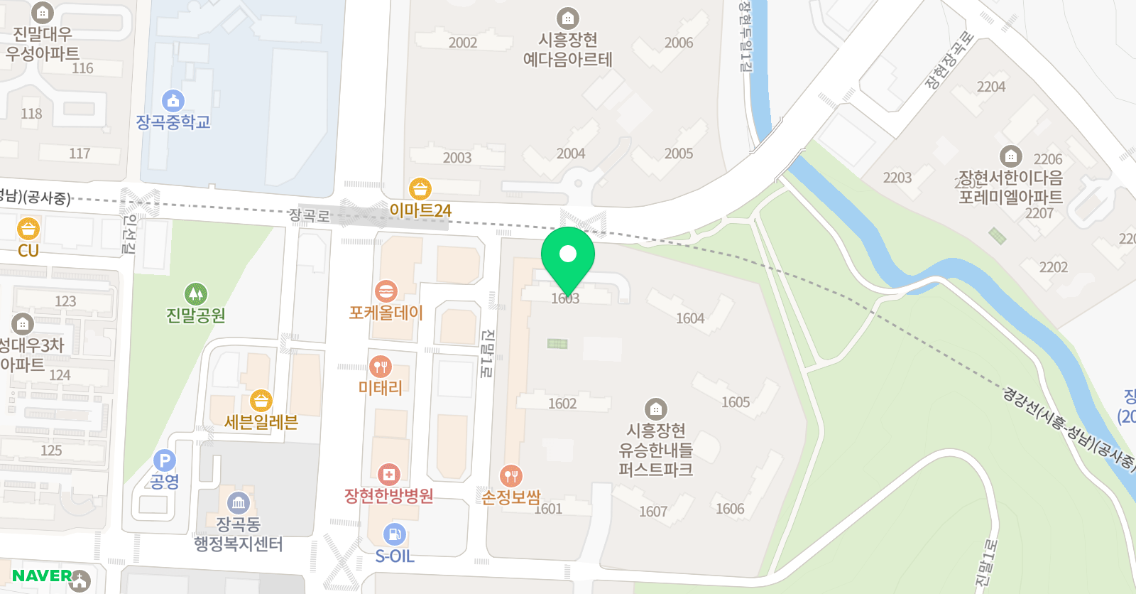 푸르넷 한내들공부방 위치