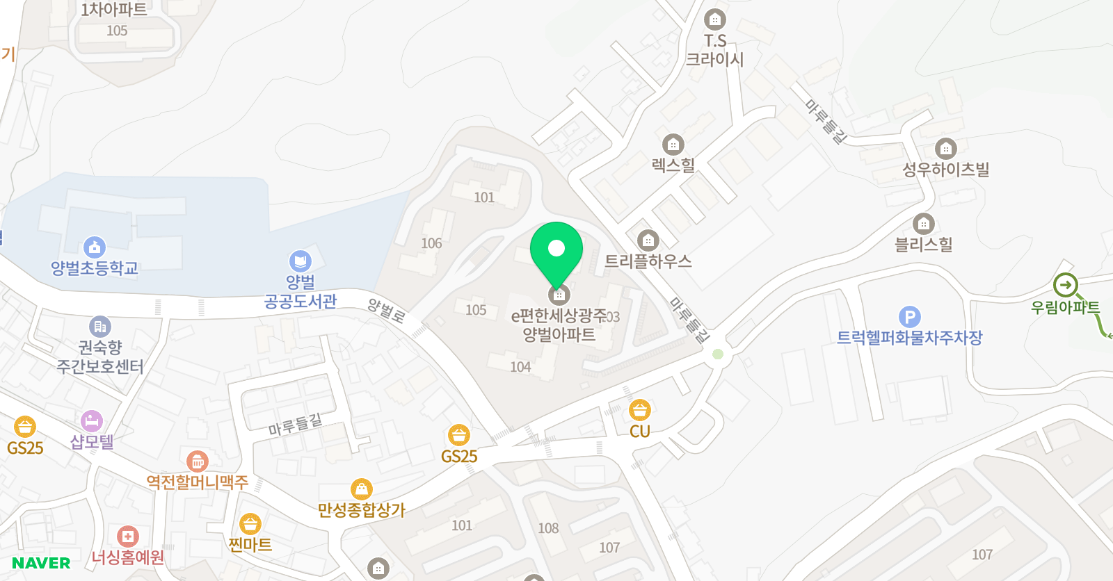 아소비 광주 양벌초점 위치