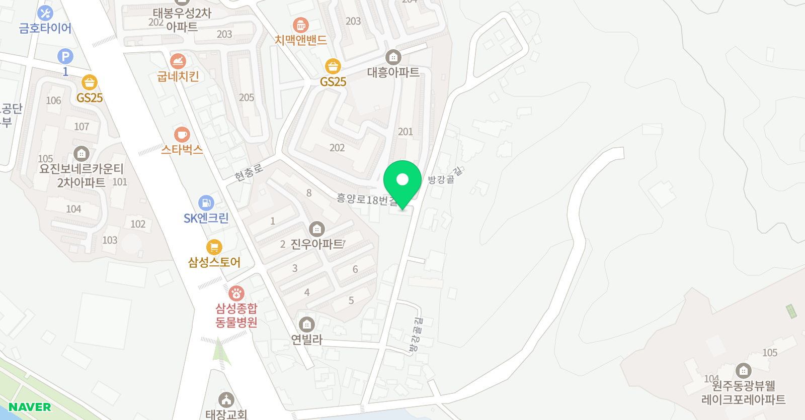 삼성 영어 태장교실 위치