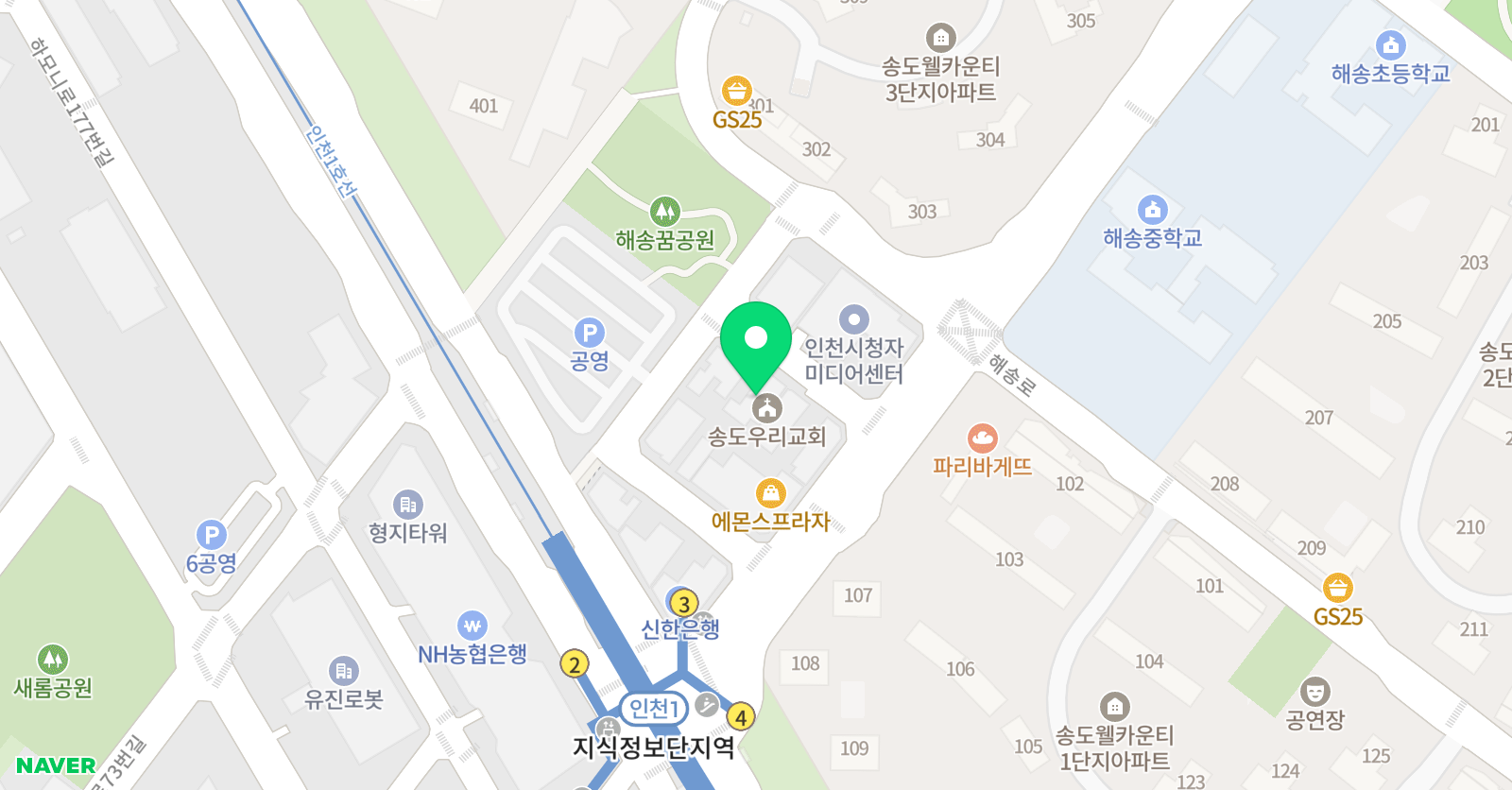 소리숲 피아노음악학원 위치