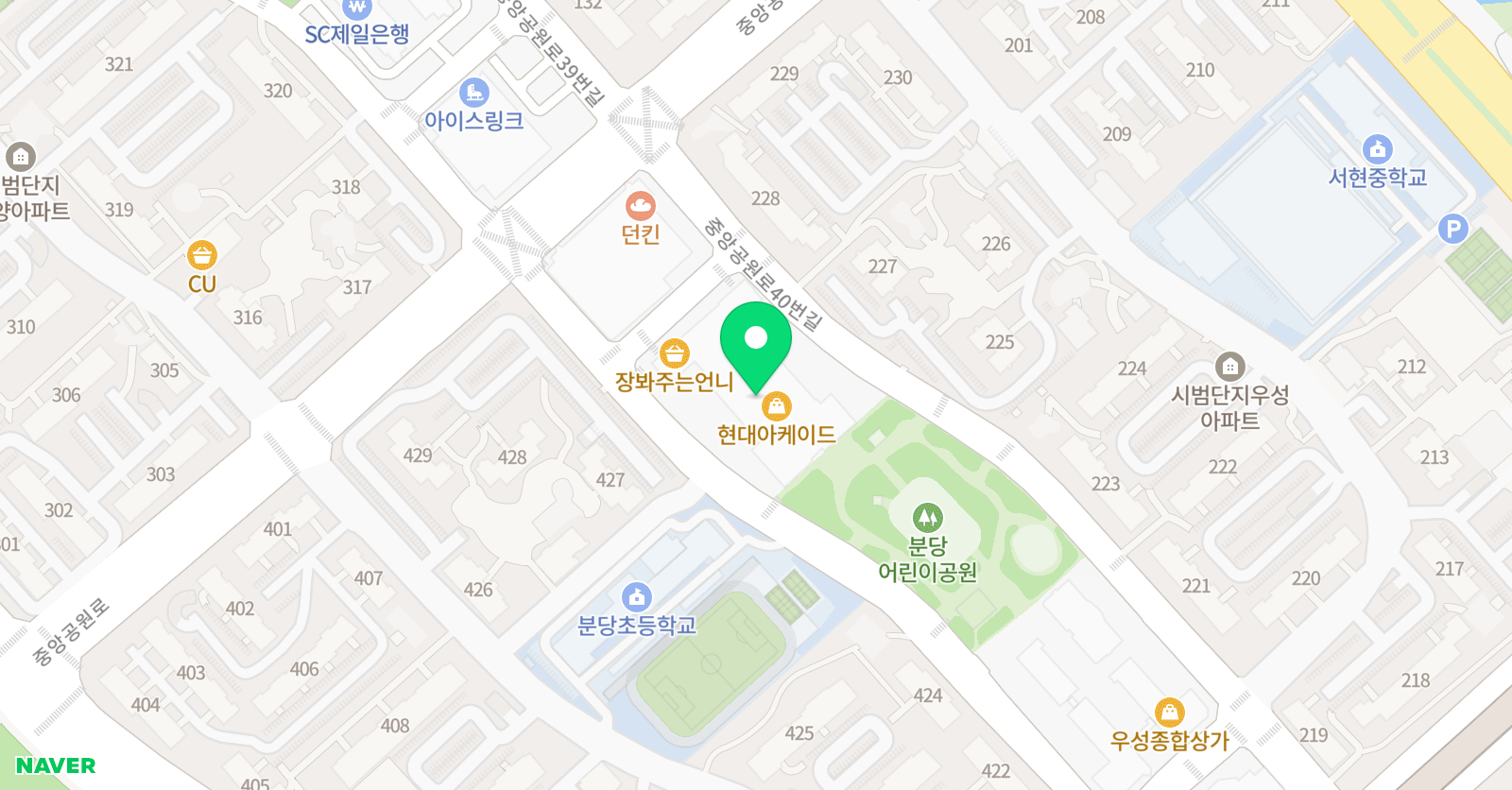 가천대석사 위너 태권도 위치