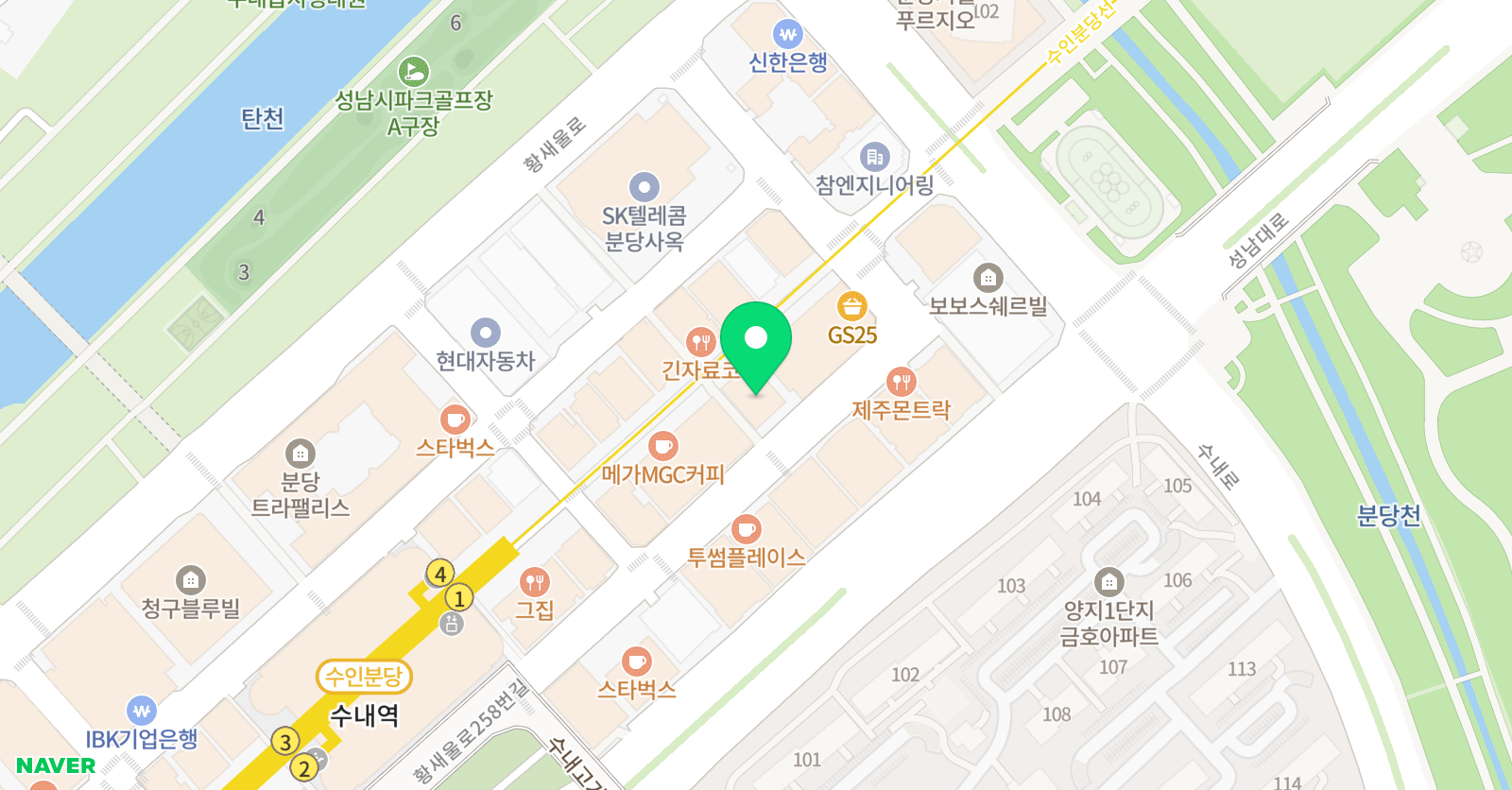 어썸스포츠아카데미 2호점 위치