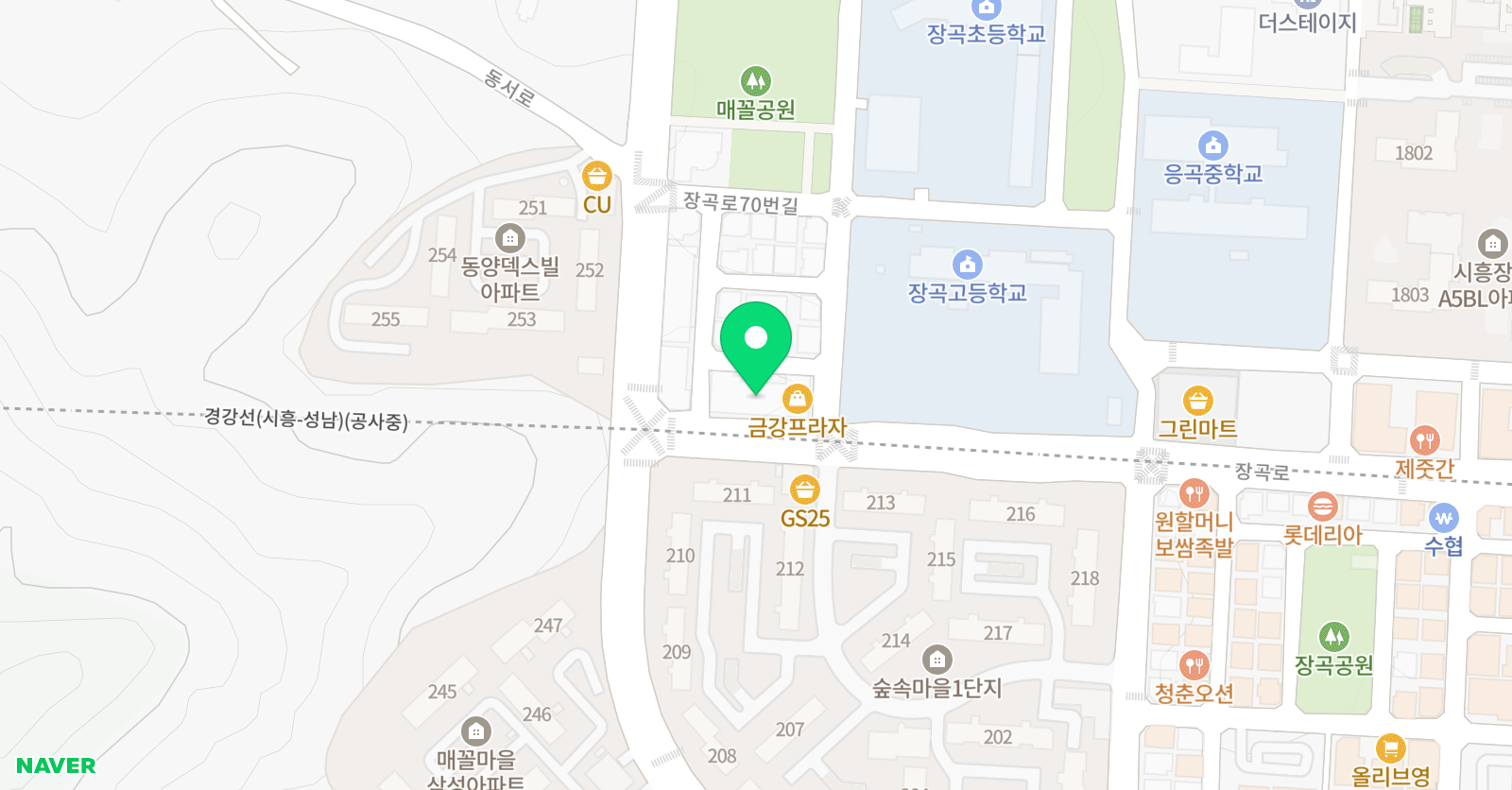 굿샘 학원 위치