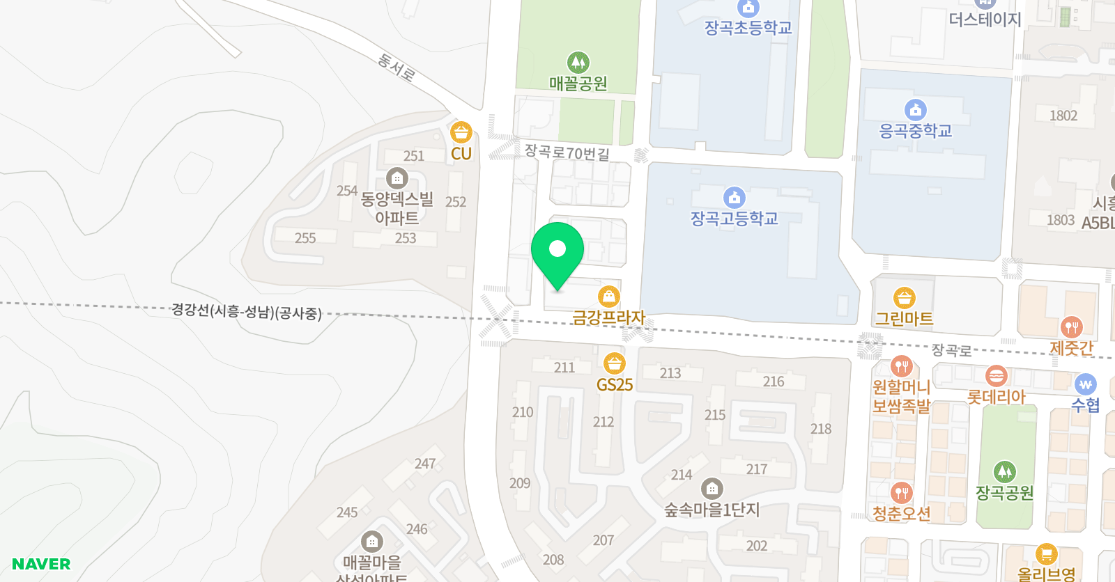 해법명품M 수학영어전문학원 위치