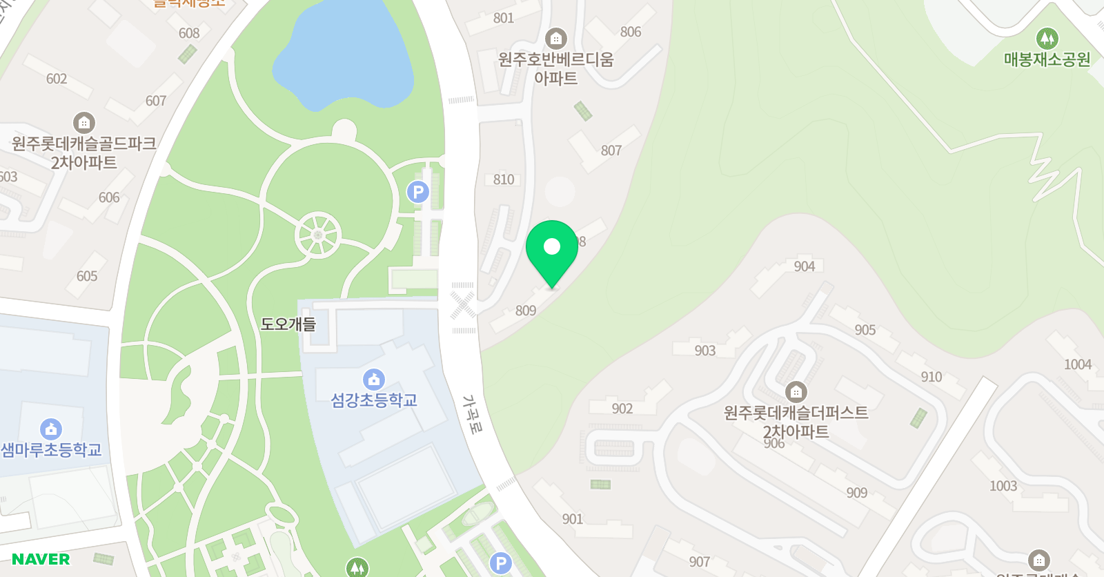 한우리독서토론논술 호반1차홈클럽 위치