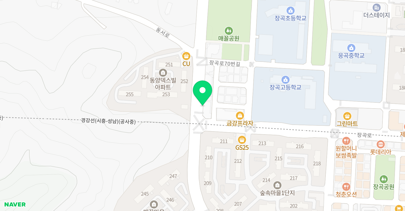 한사랑 태권도장 위치