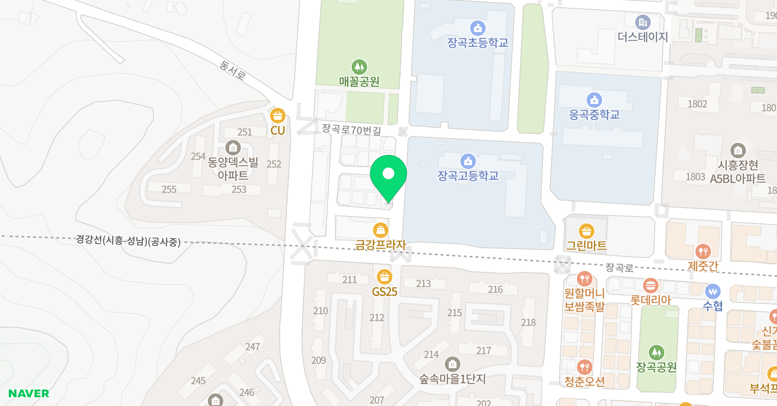 삼성 영어장곡학원 위치