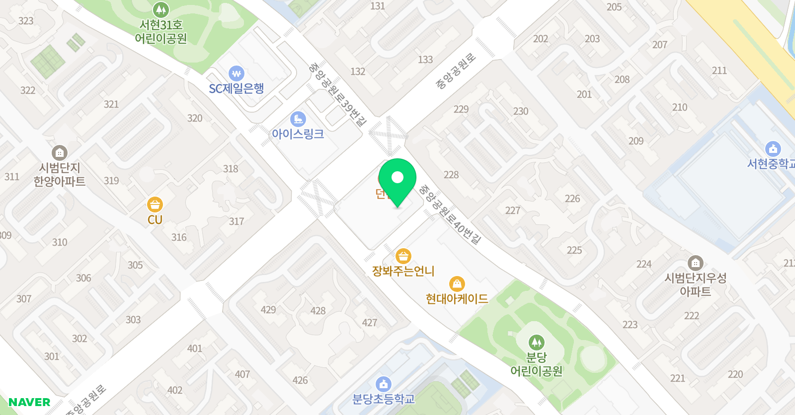 피앤씨 수학학원 위치