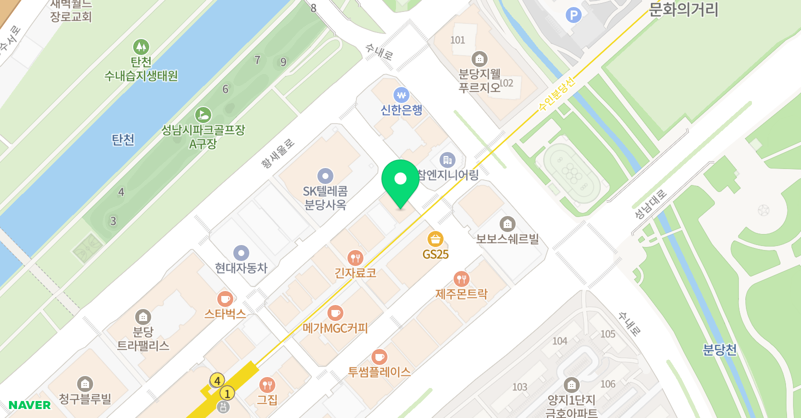 CMS 분당수내영재교육센터 위치