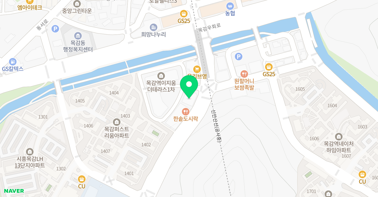 아트앤하트 파즈미술학원 목감역 위치