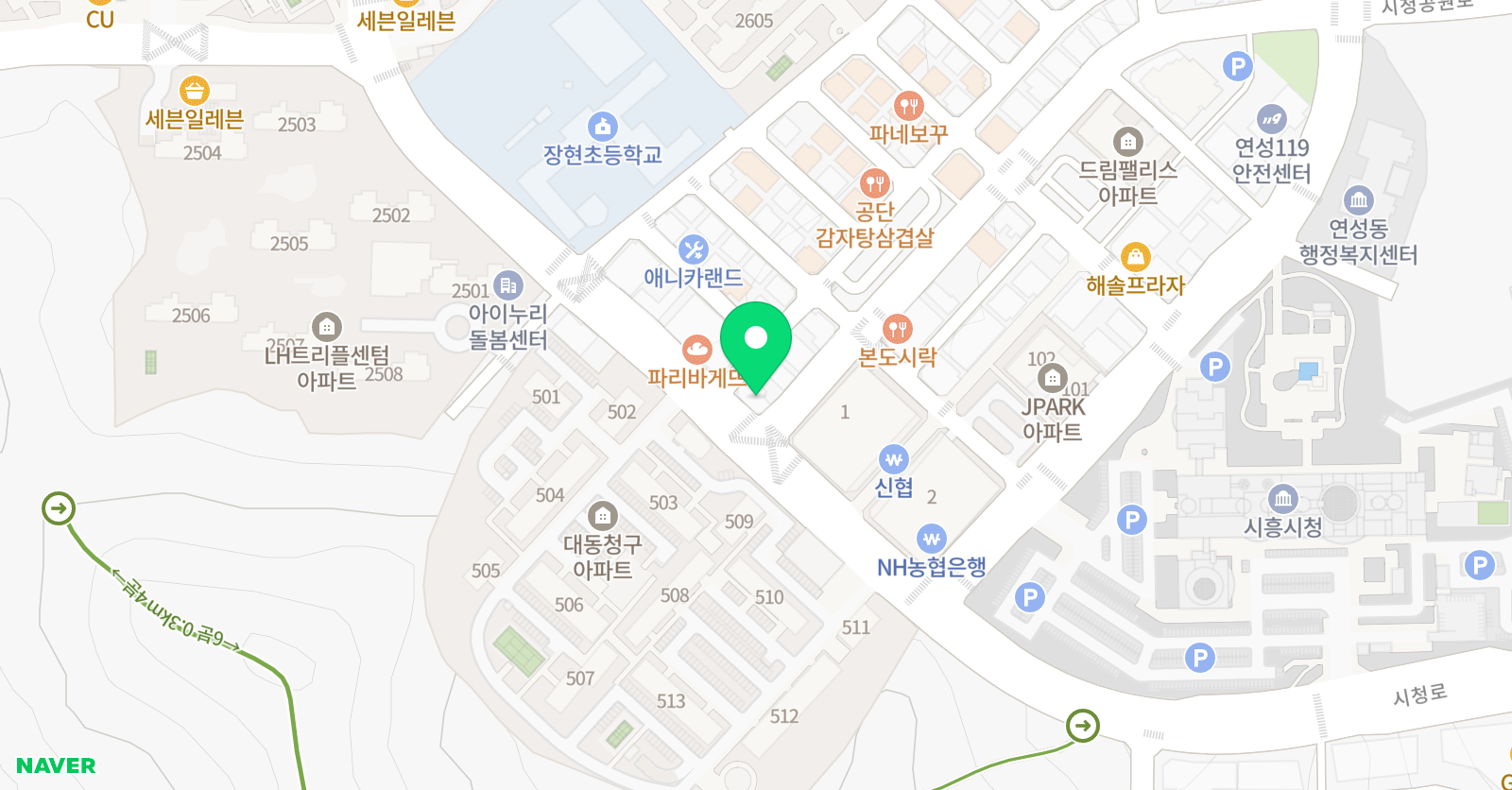 경희대장현숨 태권도장 위치
