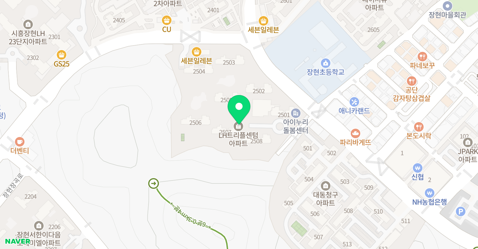 코어 잉글리쉬 위치