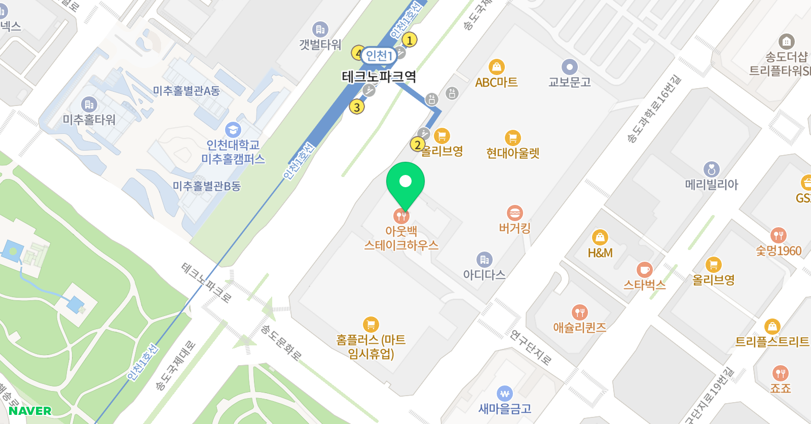 미래듀 학원 위치