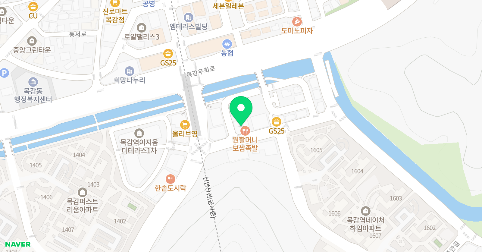 퍼포먼스 태권도장[목감동센터] 위치