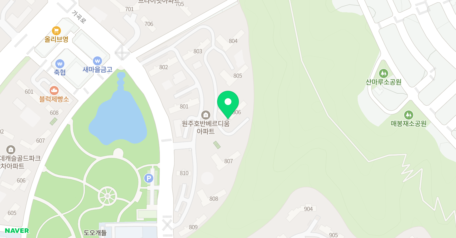 윤선생 우리집앞영어교실 원주호반베르디움센터 위치