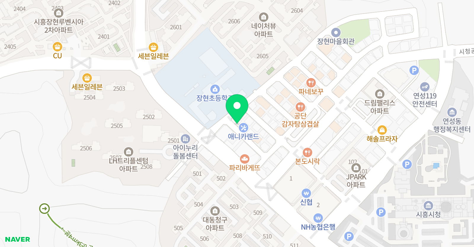 미래엔영어 장현초영어교습소 위치