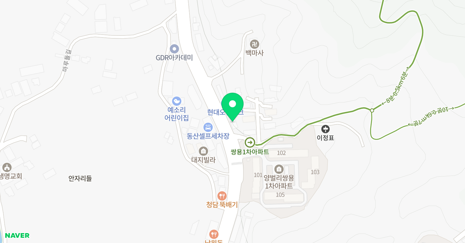 12단계 수학학원 위치