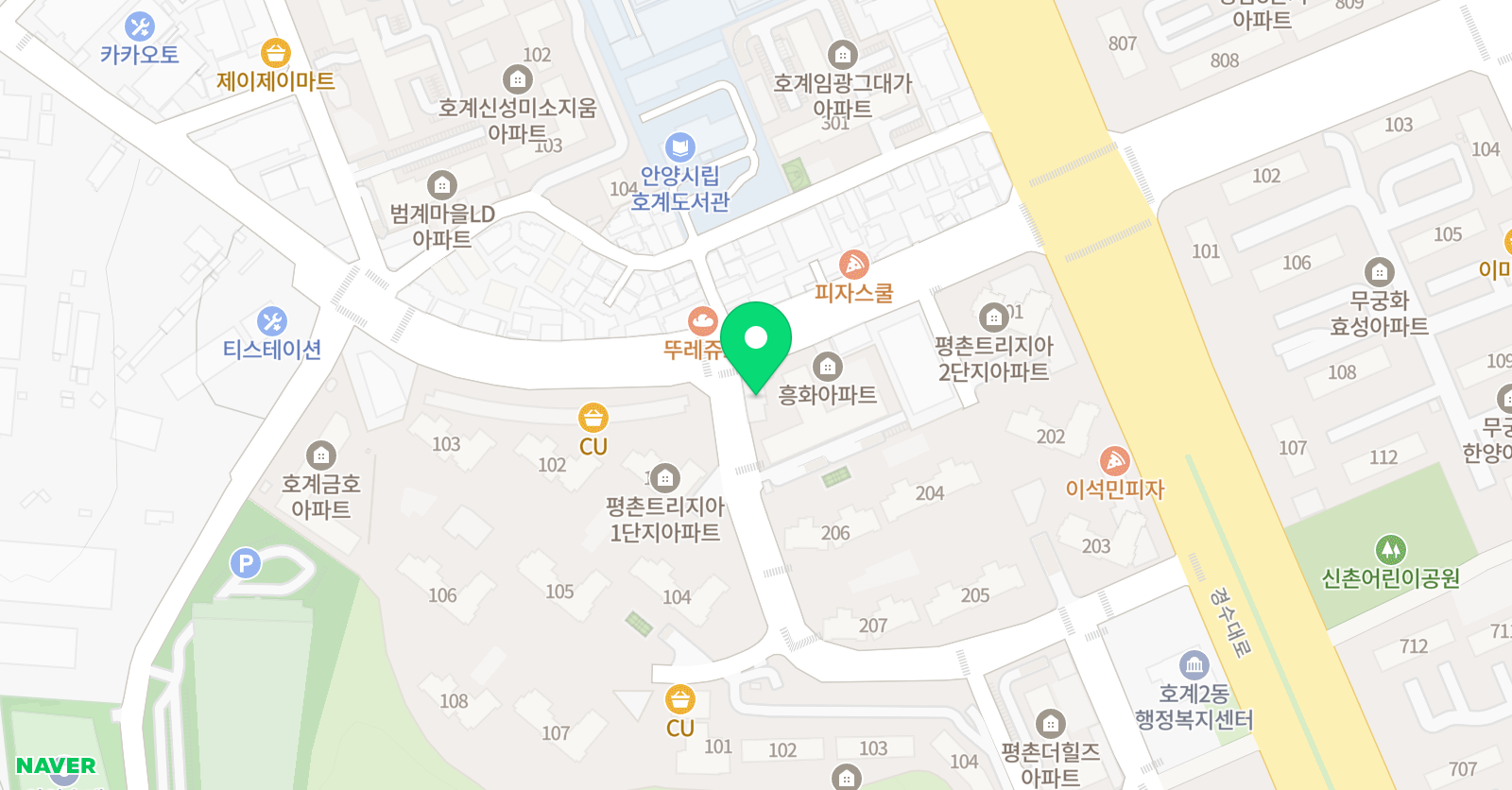 한국파워점핑줄넘기클럽 트리지아점 위치