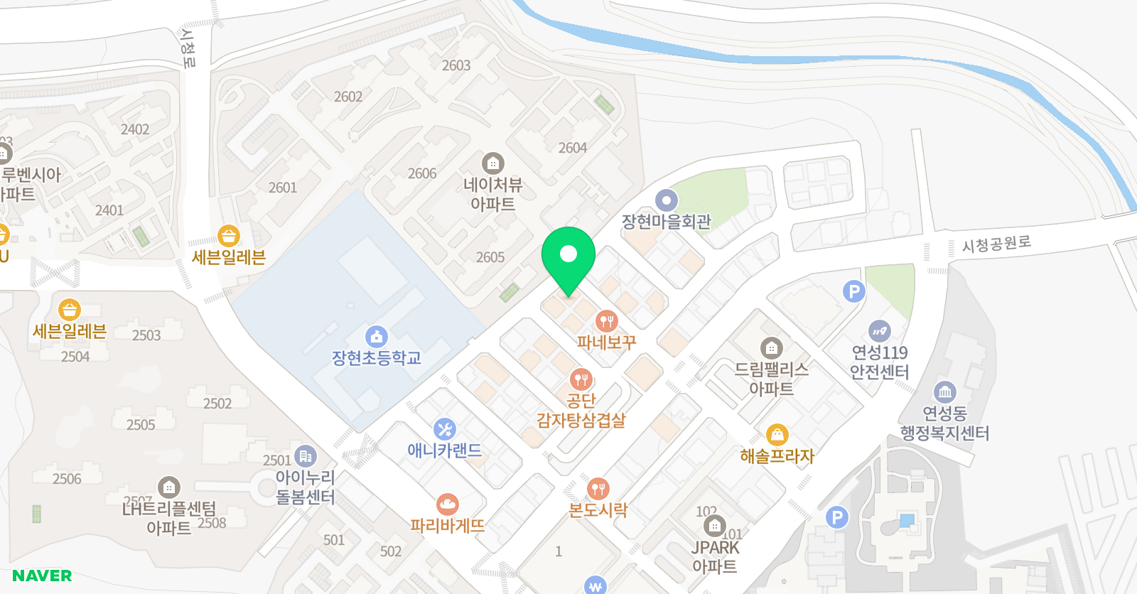 아르떼 피아노 위치