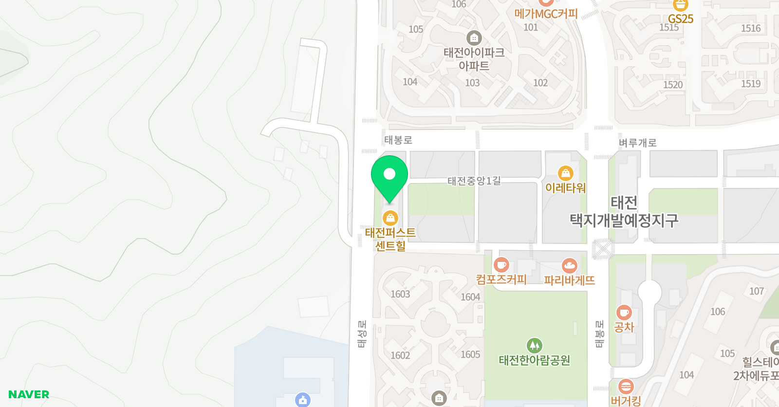태전상위권 수학학원 위치
