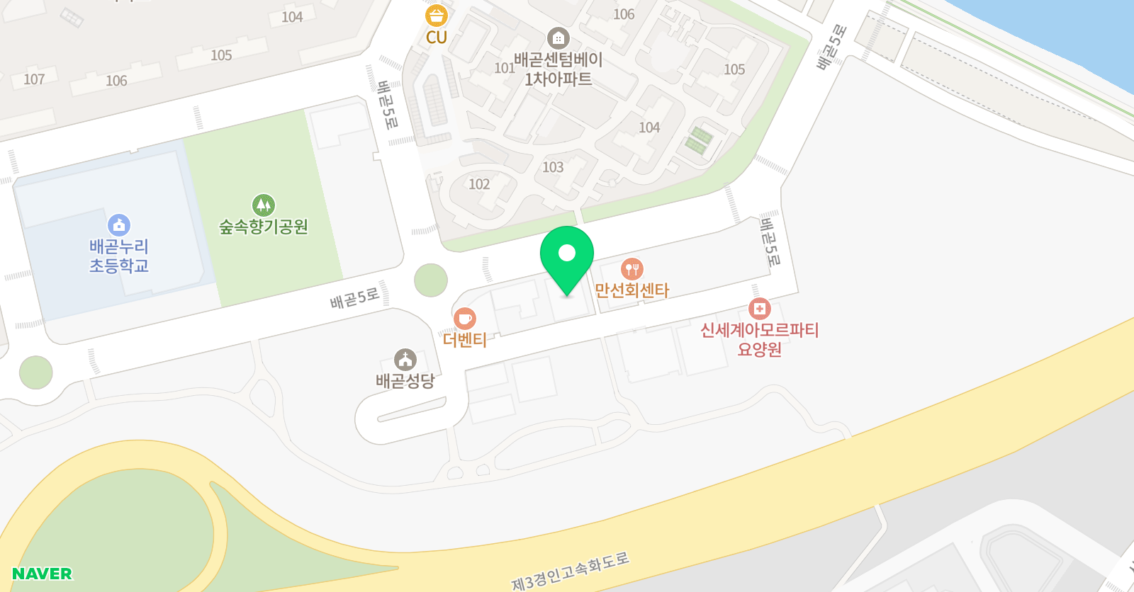 씽크앤아트 행복한아이손 미술학원 위치