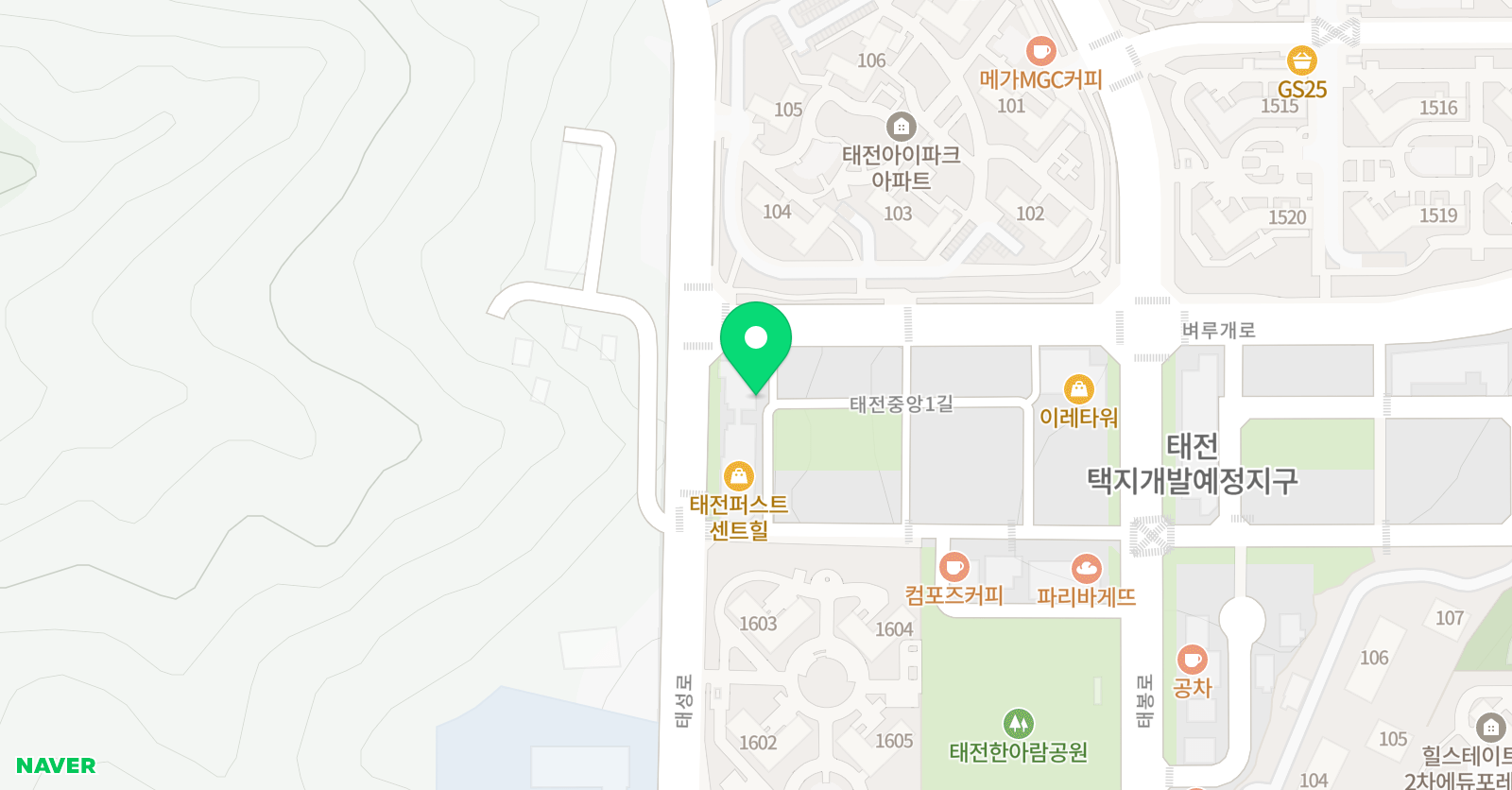 크리아트 경기광주태전원 위치