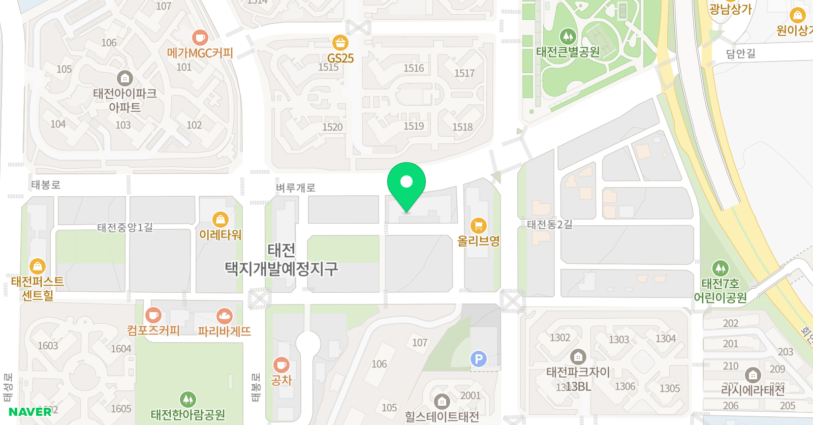 채원석학원 초등관 위치