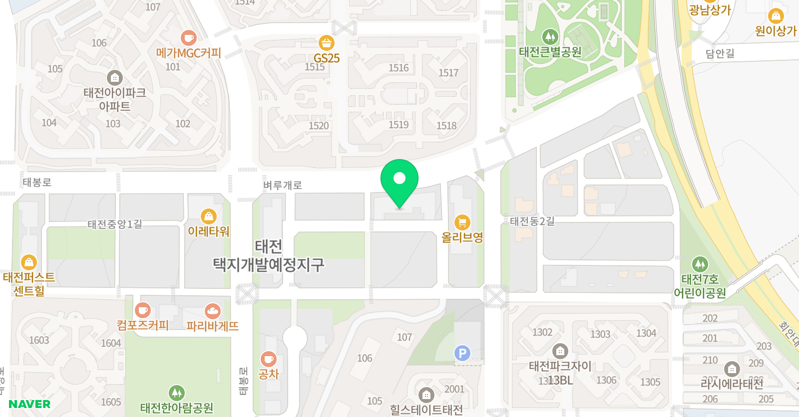 리드인 독서논술 태전점 바른독서학원 위치