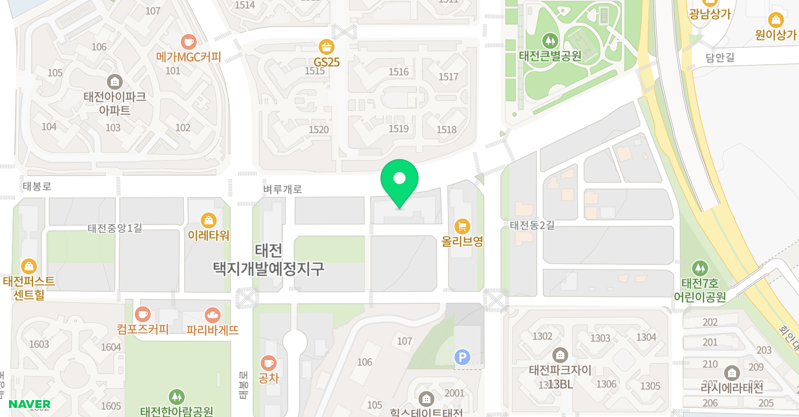 탑앤탑 영어전문학원 위치