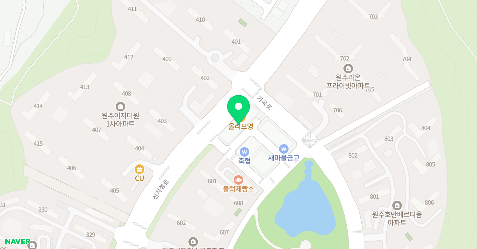노인채드럼음악학원 위치