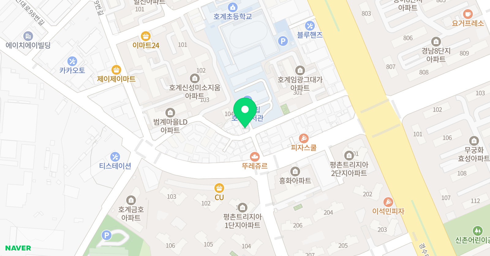 서울트리니티 피아노 위치