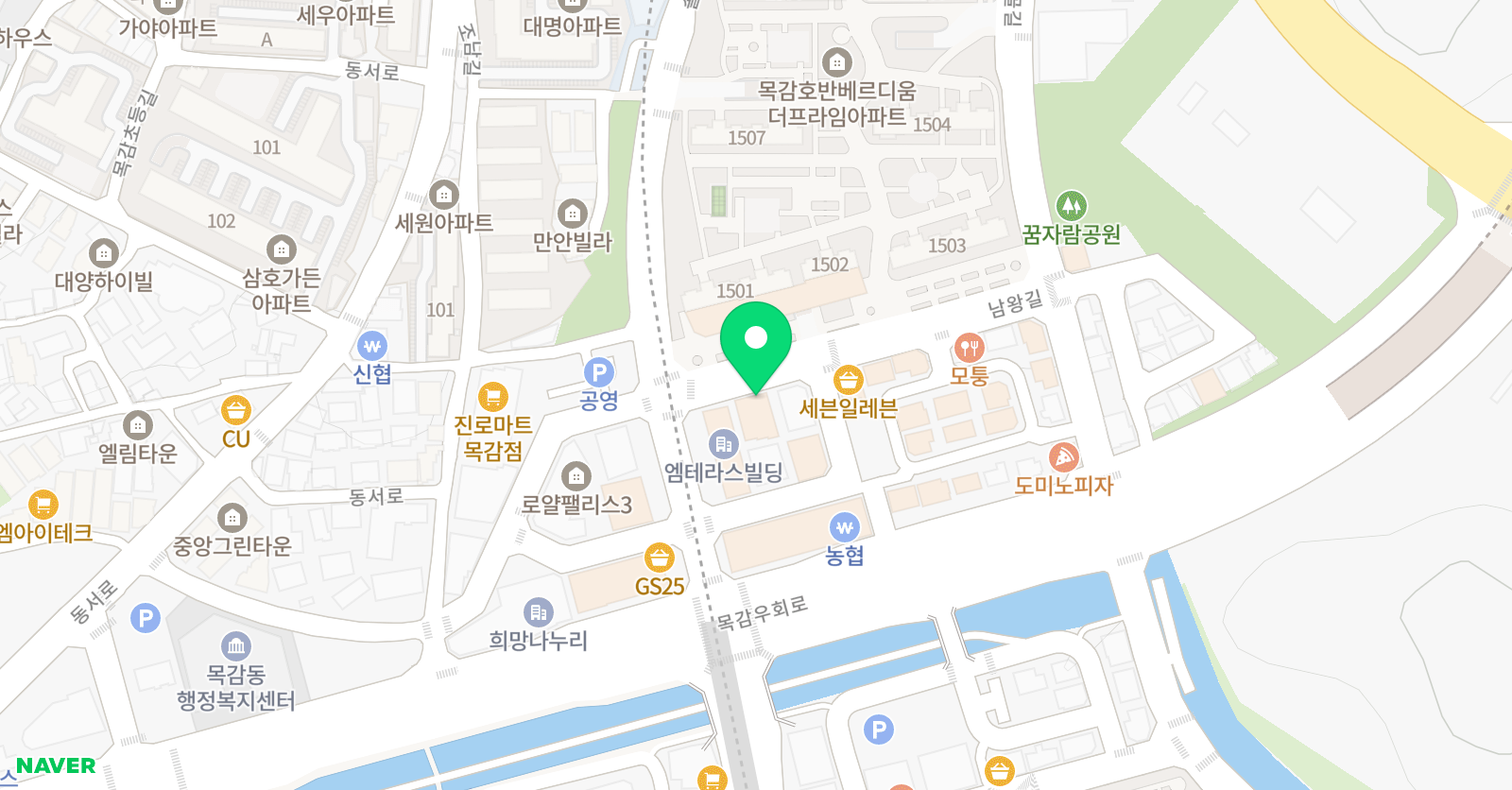 용인대 비전 태권도장 위치