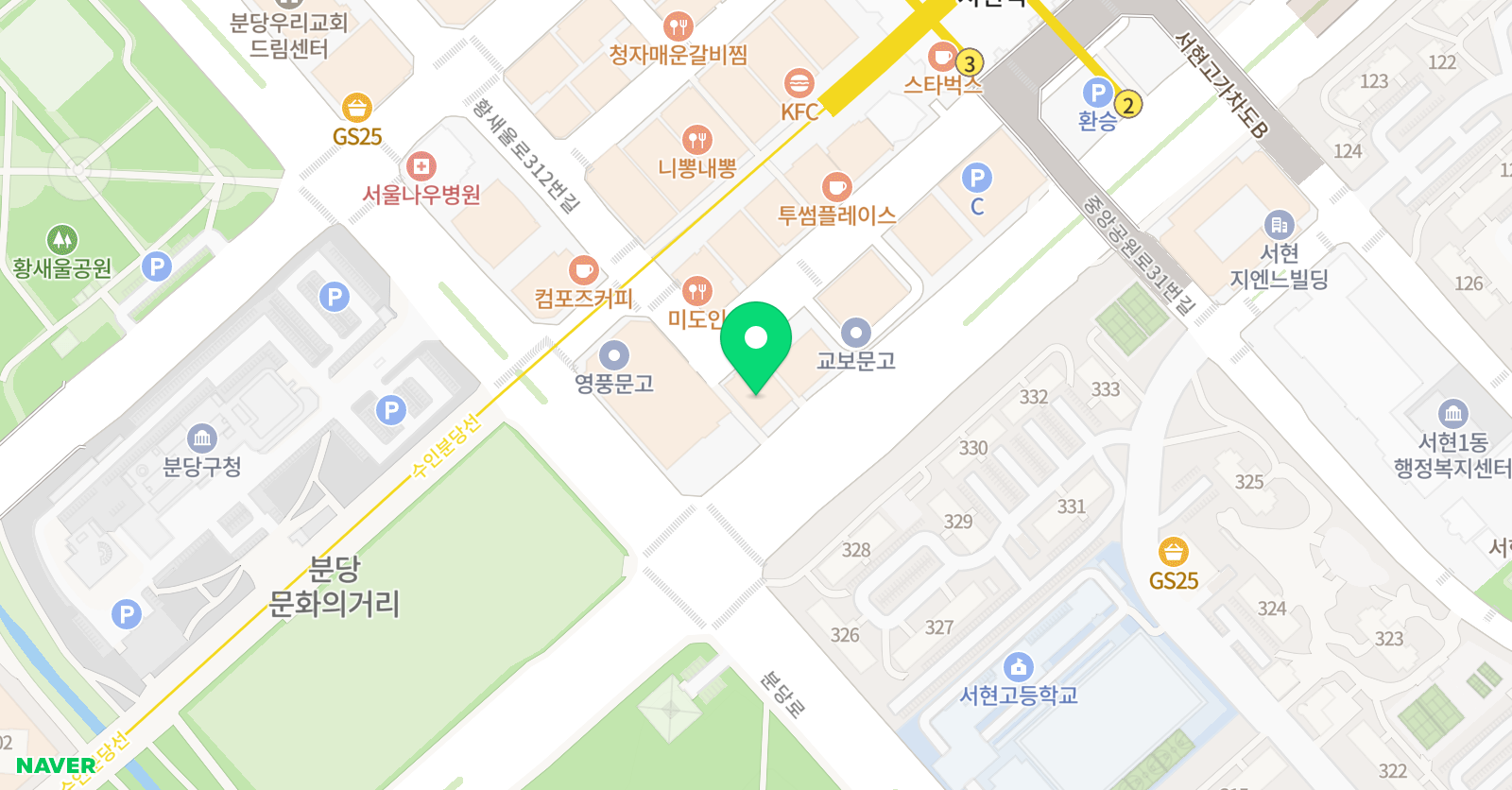 일백 수학학원 위치