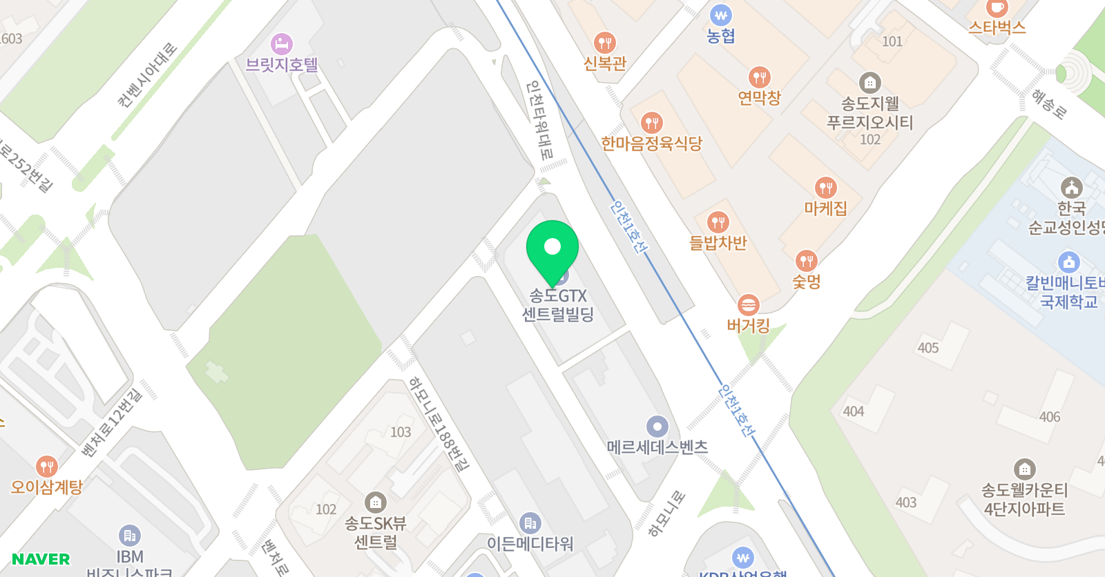 송도 어린이수영장 키즈웨일 위치