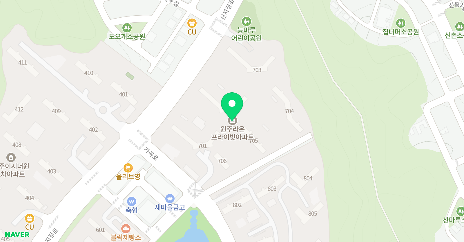 T클래스 기업도시라온점 위치