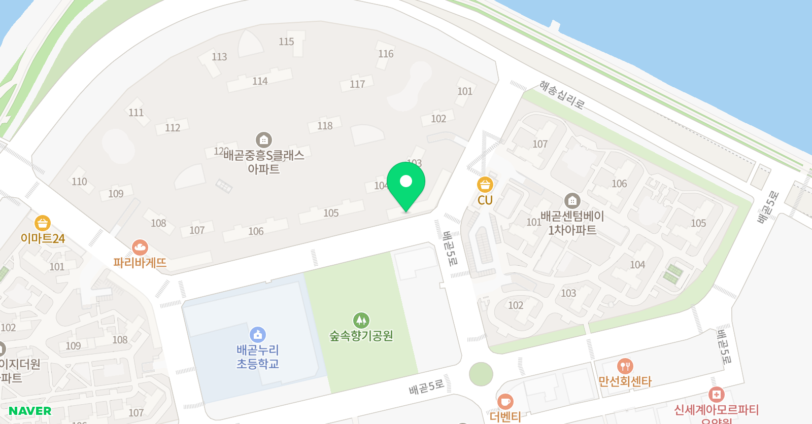 비상잉글리시아이 영어교습소 배곧누리점 위치
