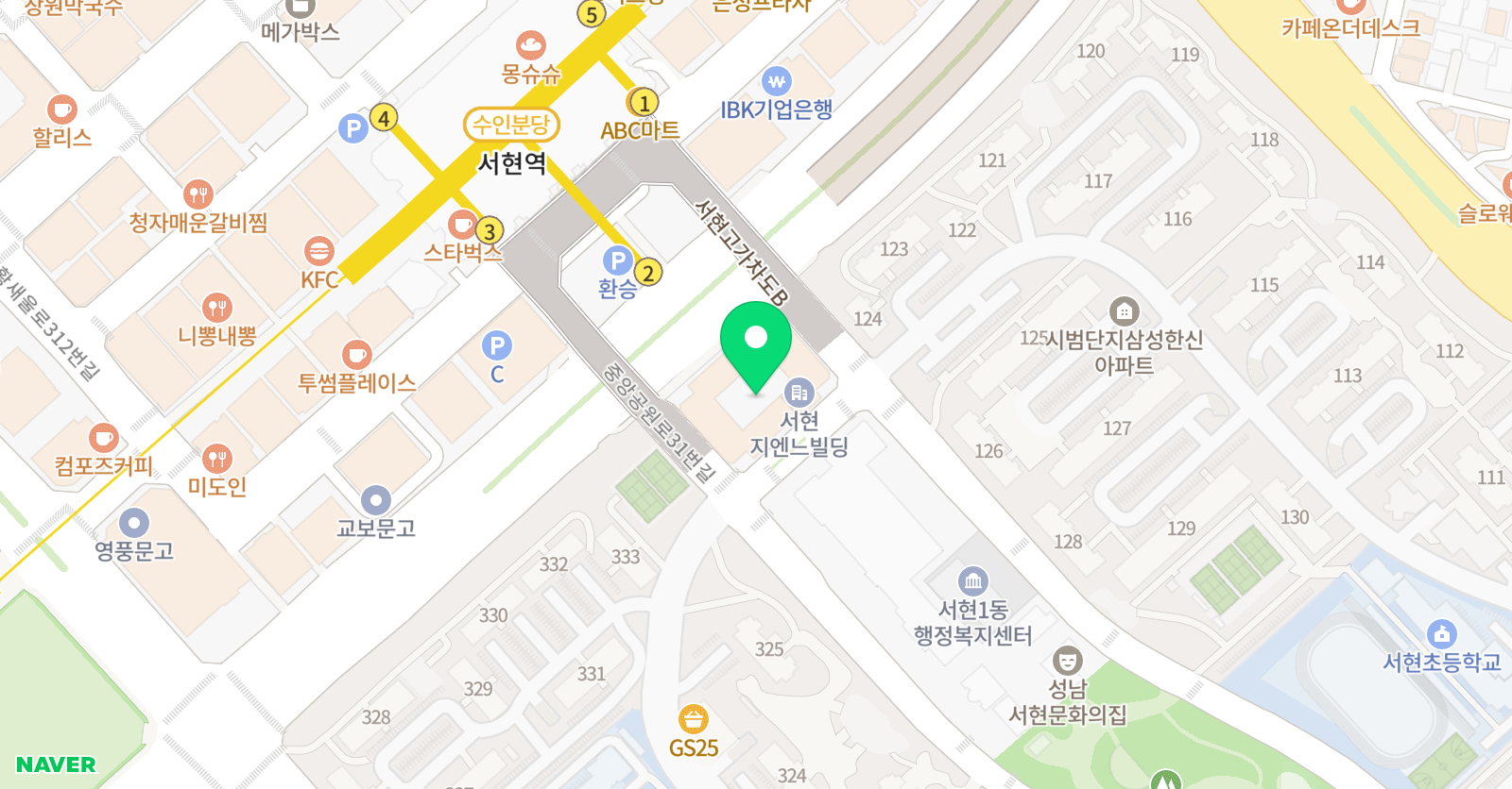 아이펠 영어원서학원 위치