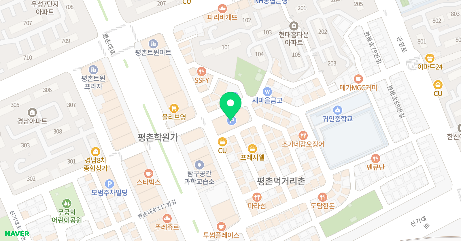 PK대치스파르타 100389 위치