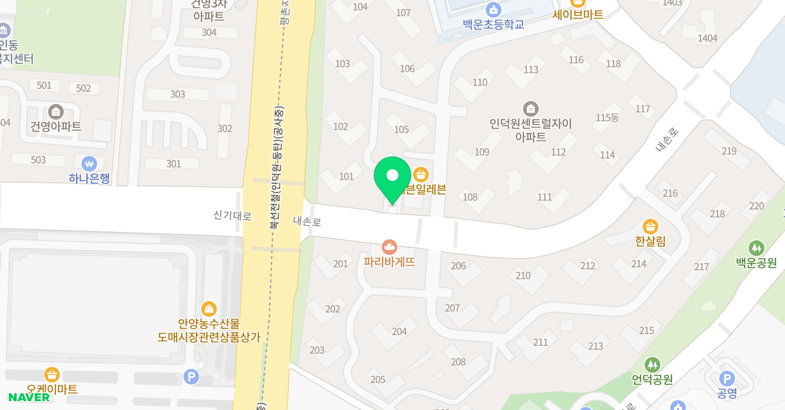 삼성 영어 셀레나 백운초교실 위치